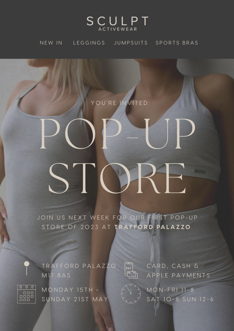 SCULPT POP UP STORE 😱 ❤️ - Sculpt Activewear